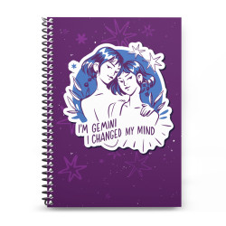 Γυναικεία Σκίτσα Ζώδια - Δίδυμος (Τετράδιο Σπιράλ)